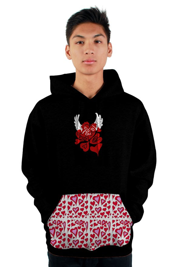 Hearts and Wings tultex pullover hoody