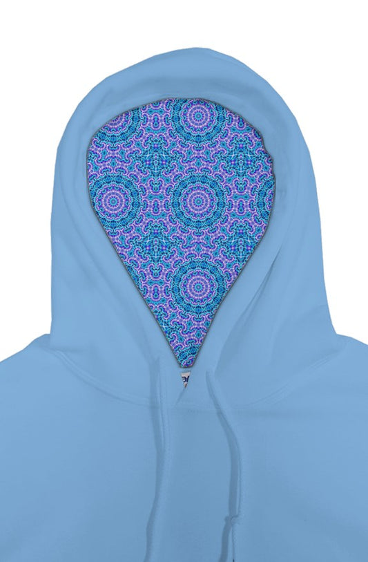 Blue and Purple Tie Dye Pattern gildan pullover hoody