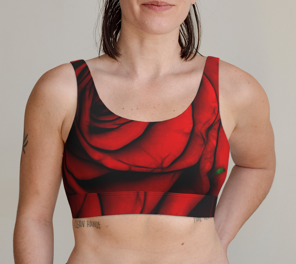 Reddest Rose Scoop Bralette