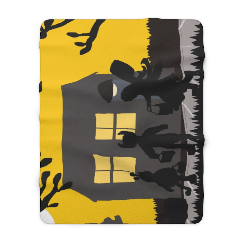 Trick Or Treat Sherpa Fleece Blanket