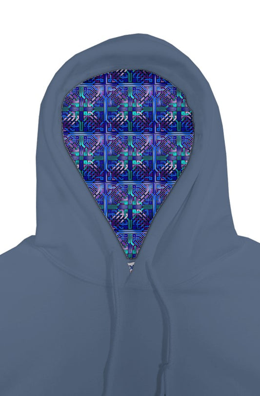 Blue Celtic Knot Square gildan pullover hoody