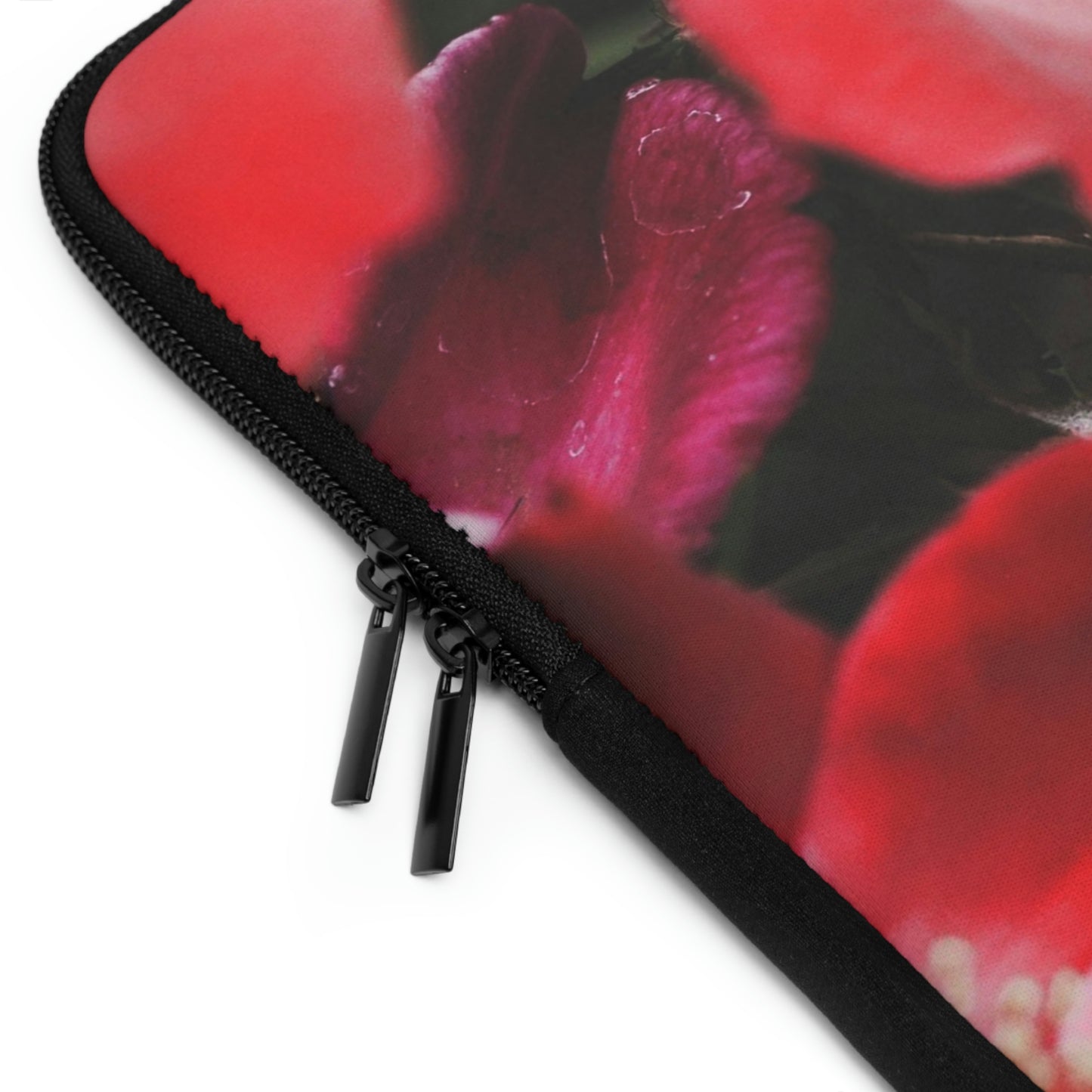 Bright Red Flowers Laptop Sleeve
