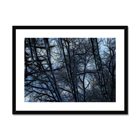 Twilight Icicles Framed & Mounted Print