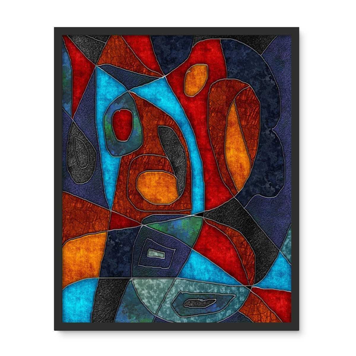 Abstract With Heart Framed Photo Tile