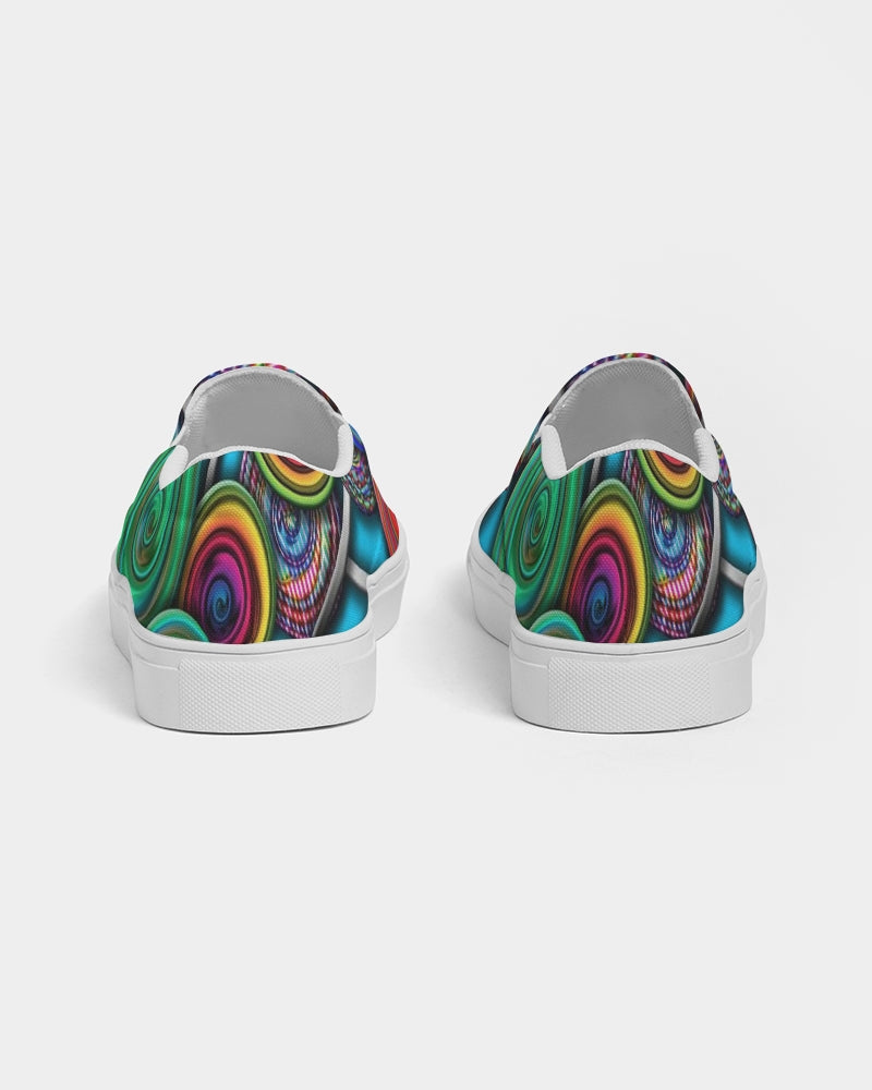 Colorful Lollipops Women's Slip-On Canvas Shoe