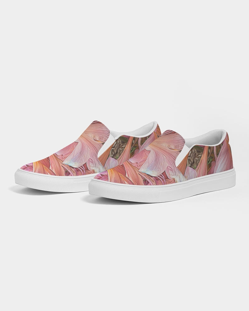 Pink Amaryllis Women's Slip-On Canvas Shoe