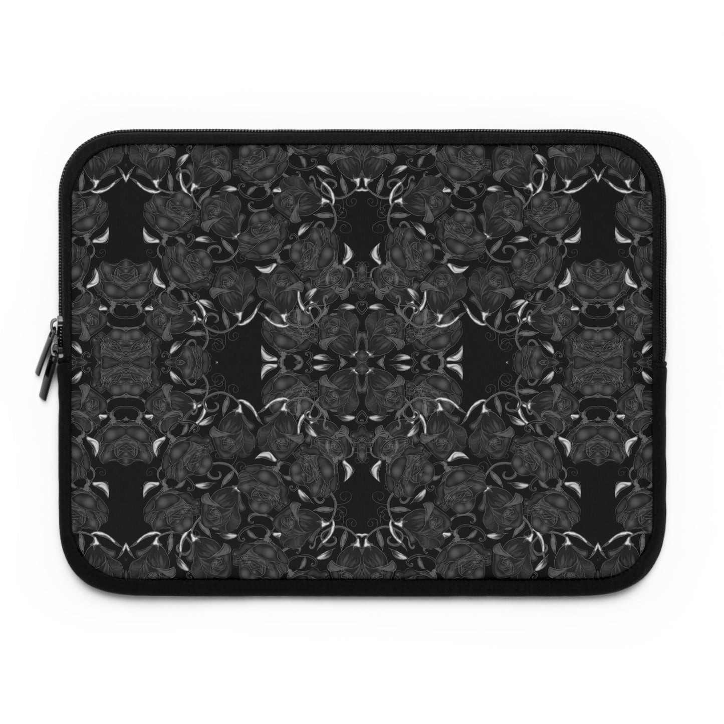 Black Roses Pattern Laptop Sleeve