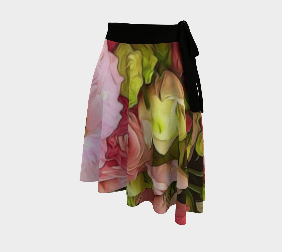 Pink Lisianthus Wrap Skirt