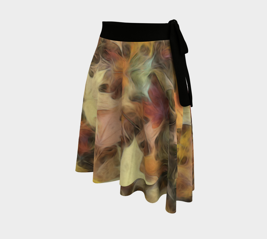 Light October Leaves Wrap Skirt