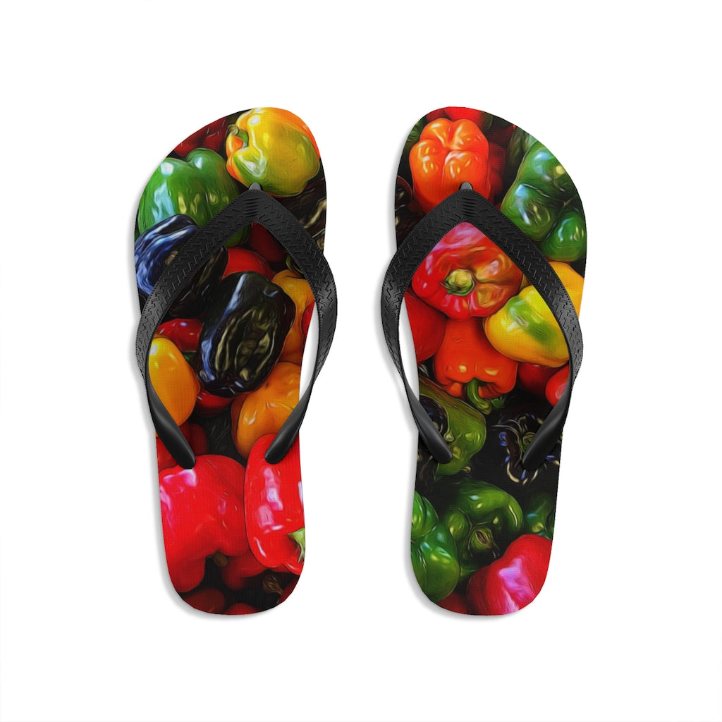 Colorful Bell Peppers Unisex Flip-Flops