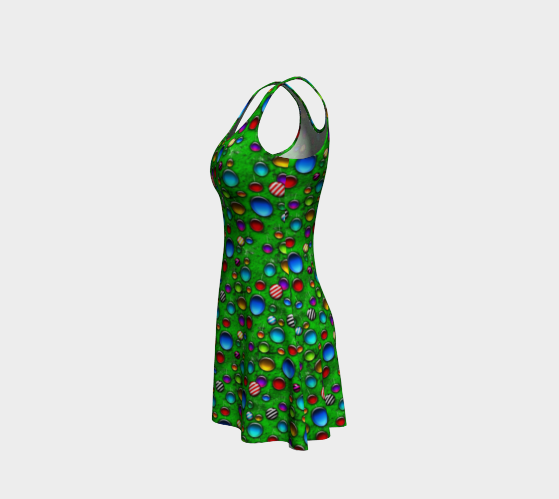 Wild Christmas Tree Flare Dress