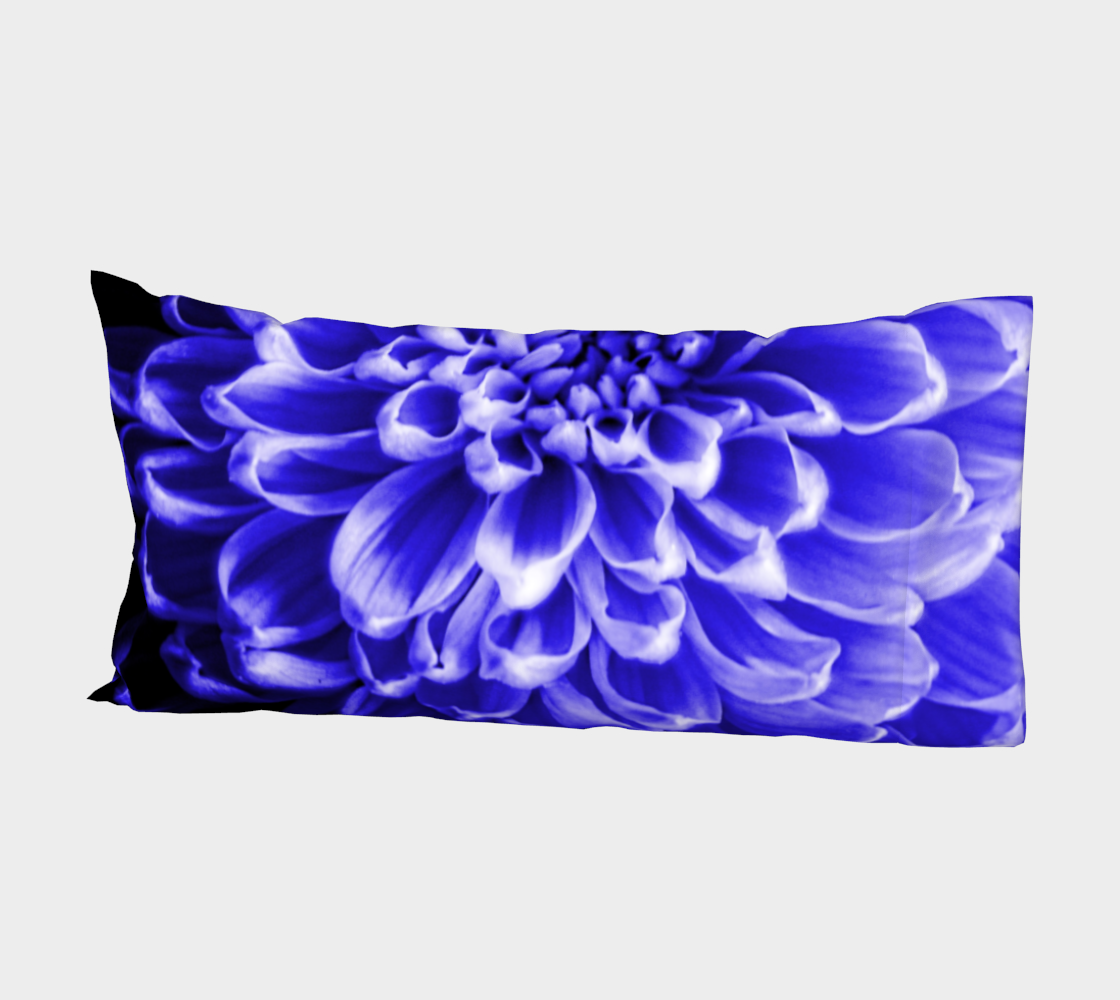 Blue Chrysanthemum Bed Pillow Sleeve