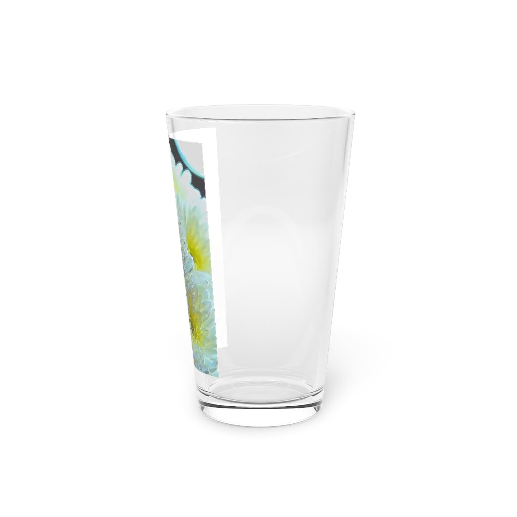 Chrysanthemums In The Light Pint Glass, 16oz