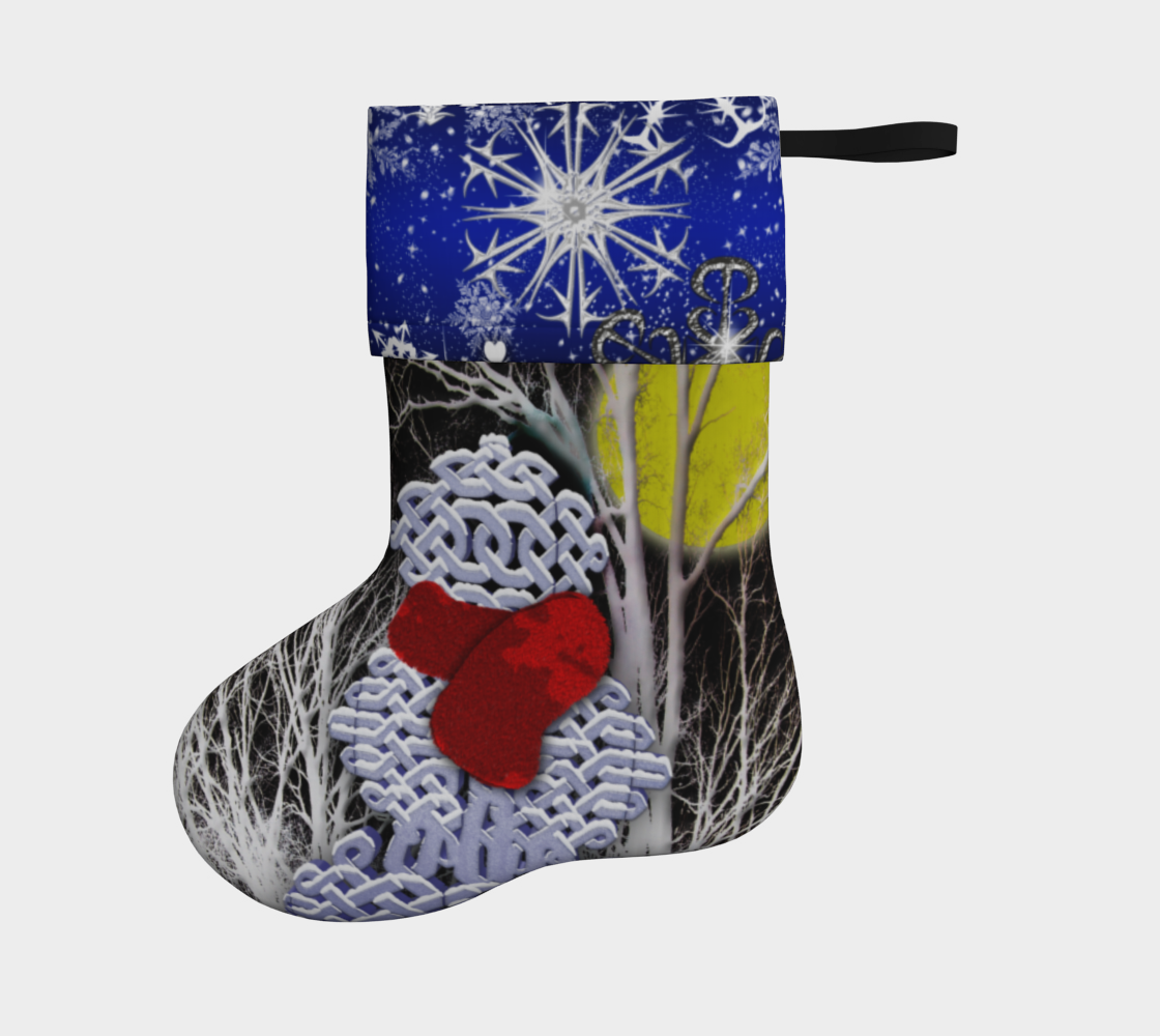 Celtic Knot Snowman Holiday Stocking