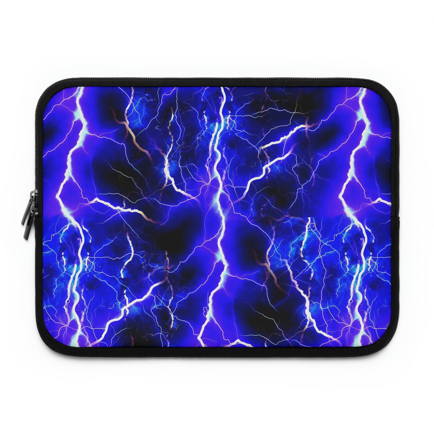 Blue Lightning Pattern Laptop Sleeve