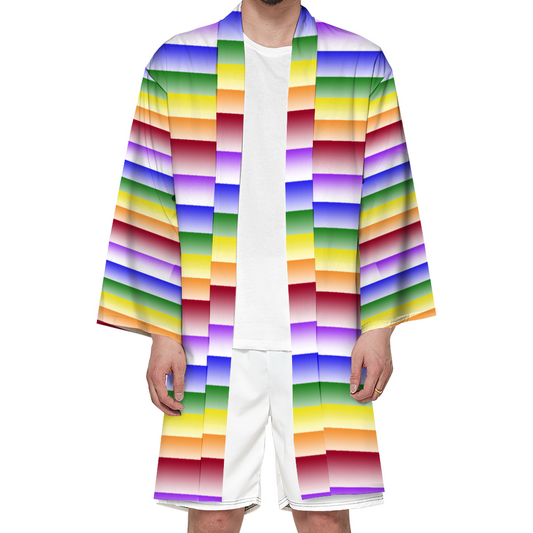 Pride LGBTQ Custom Haori Unisex All Over Print Beach Kimono for Summer