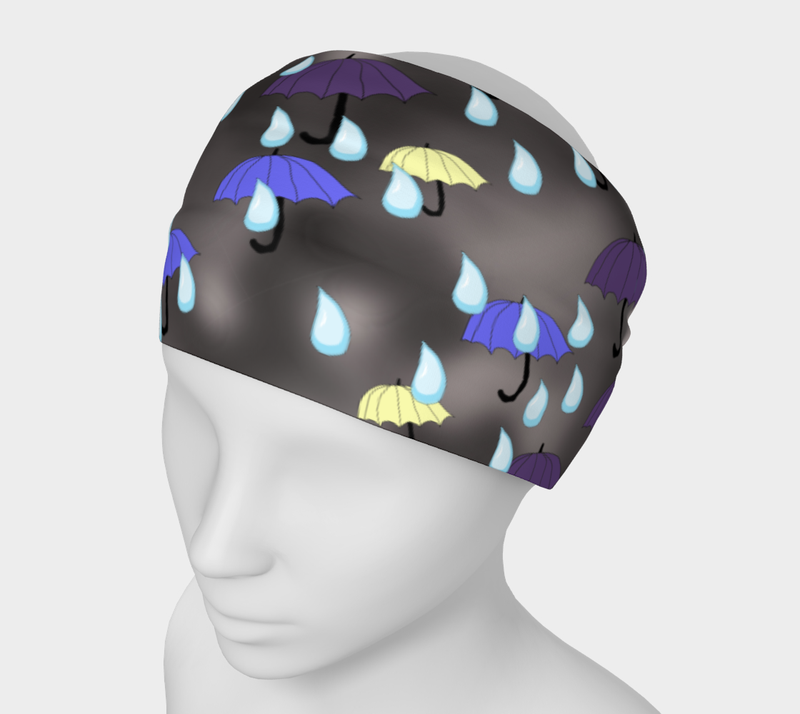 Rain and Umbrellas Headband