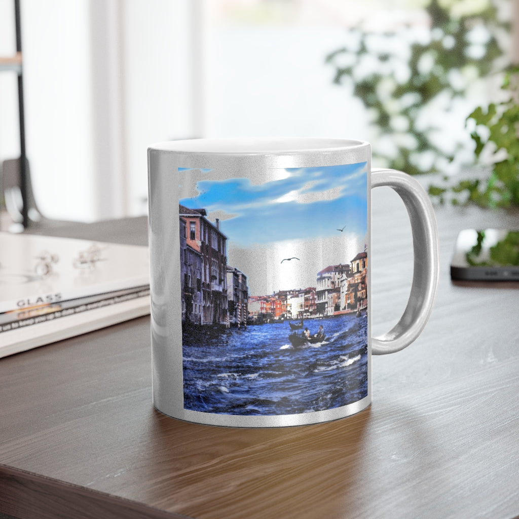 Venice Canal Metallic Mug (Silver\Gold)