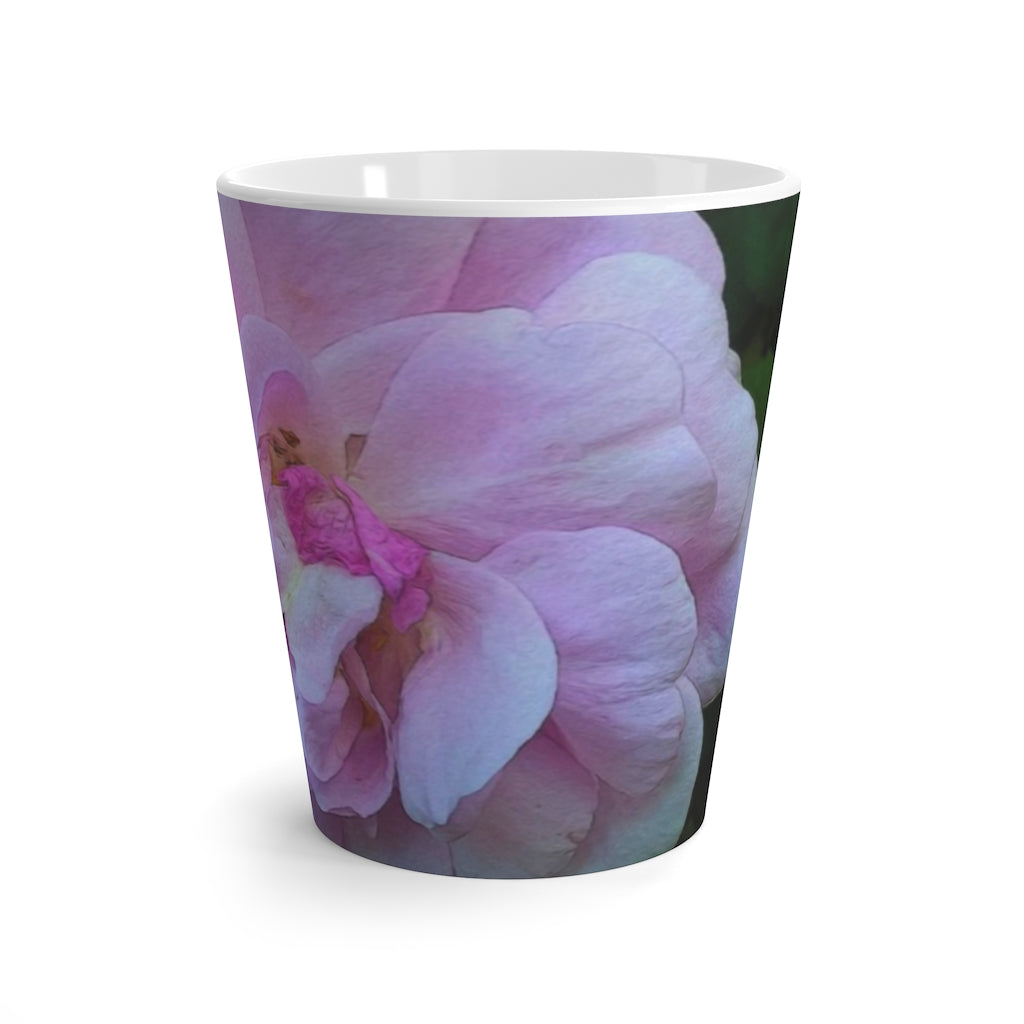 Wild Pink Rose Latte mug