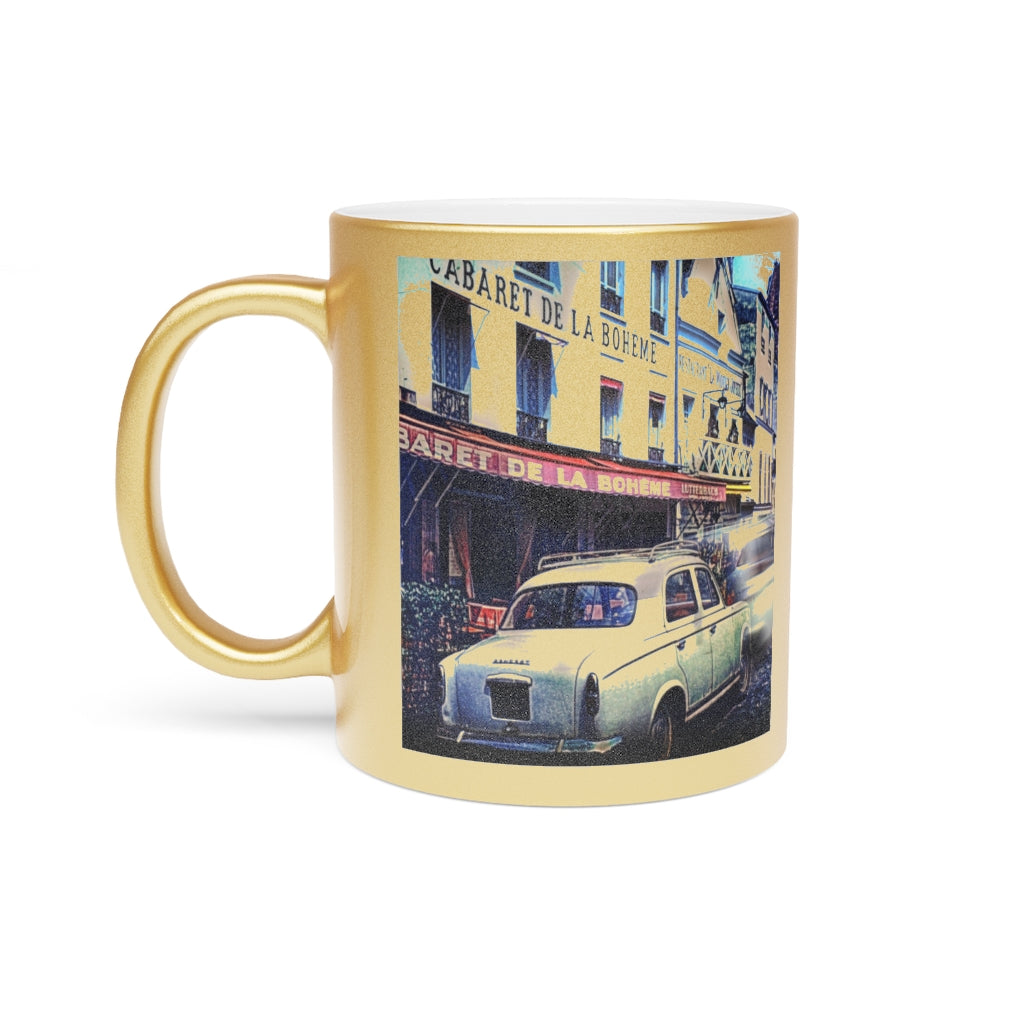 French Street 1967 Metallic Mug (Silver / Gold)