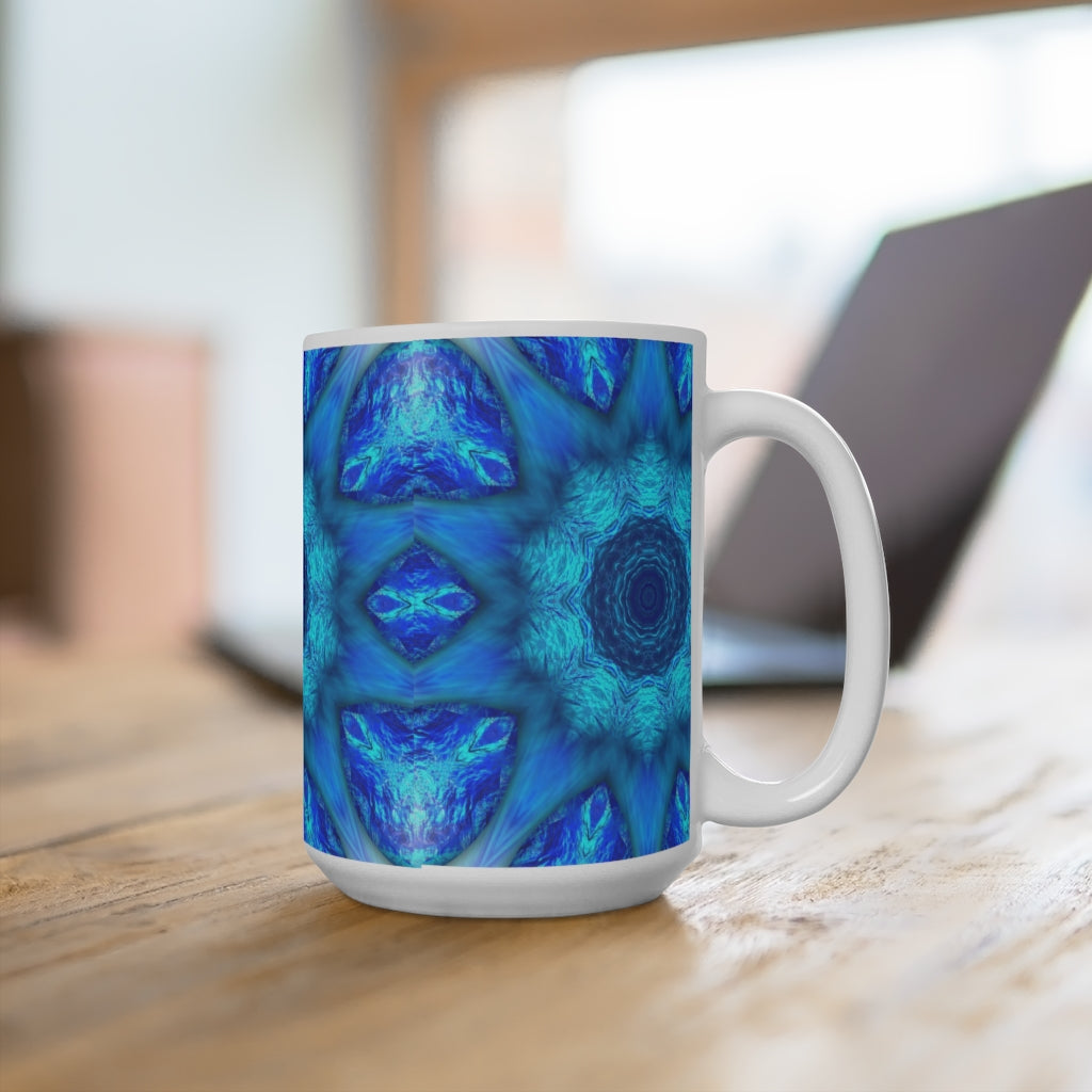 Blue Water Kaleidoscope Ceramic Mugs (11oz\15oz\20oz)