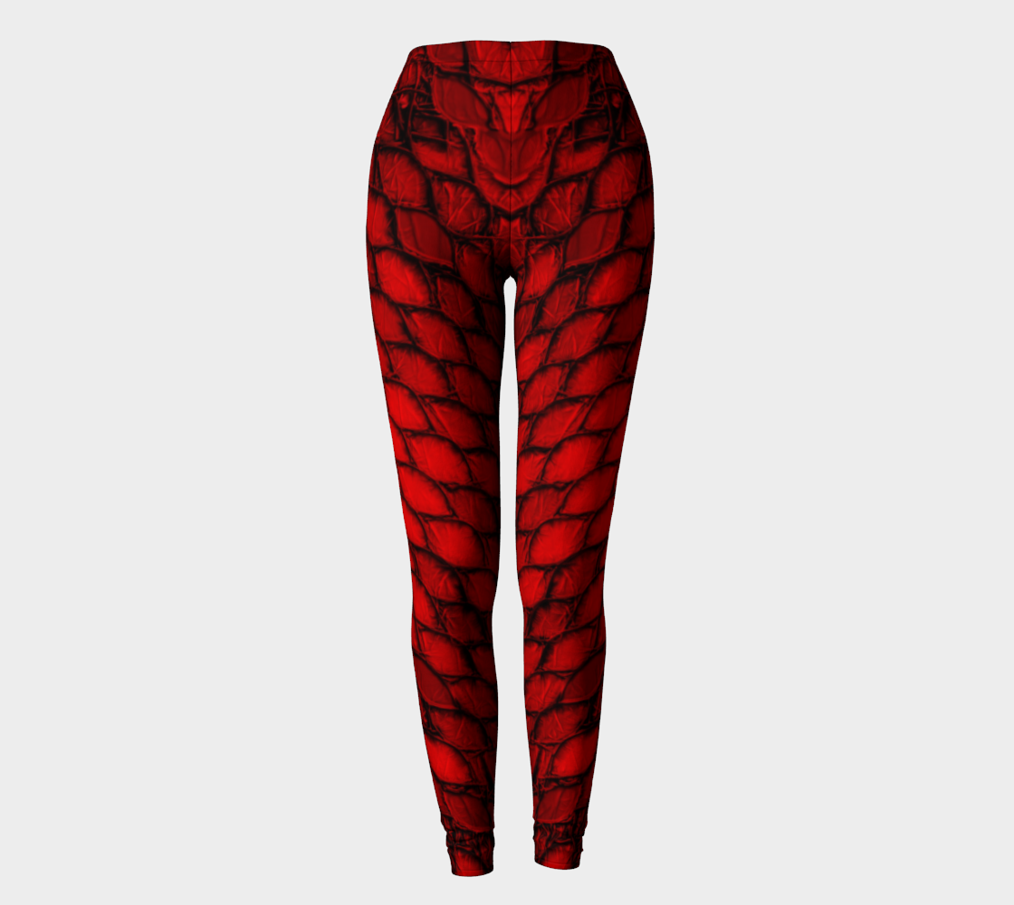 Red Dragon Scales Leggings