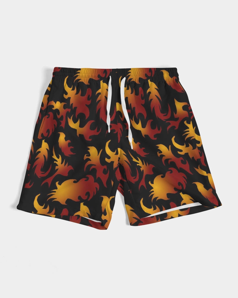 Abstract Flames Pattern  Men's Swim Trunk