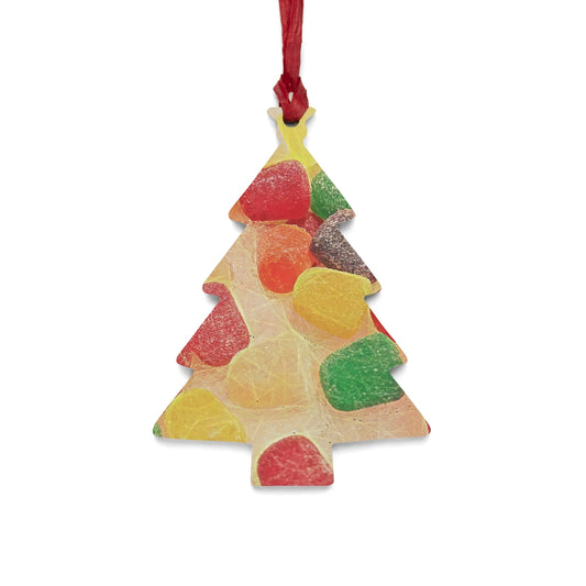 Gumdrops in The Snow Wooden Christmas Ornaments