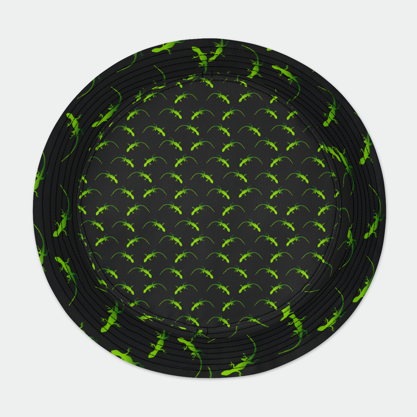 Geckos Pattern Bucket Hat