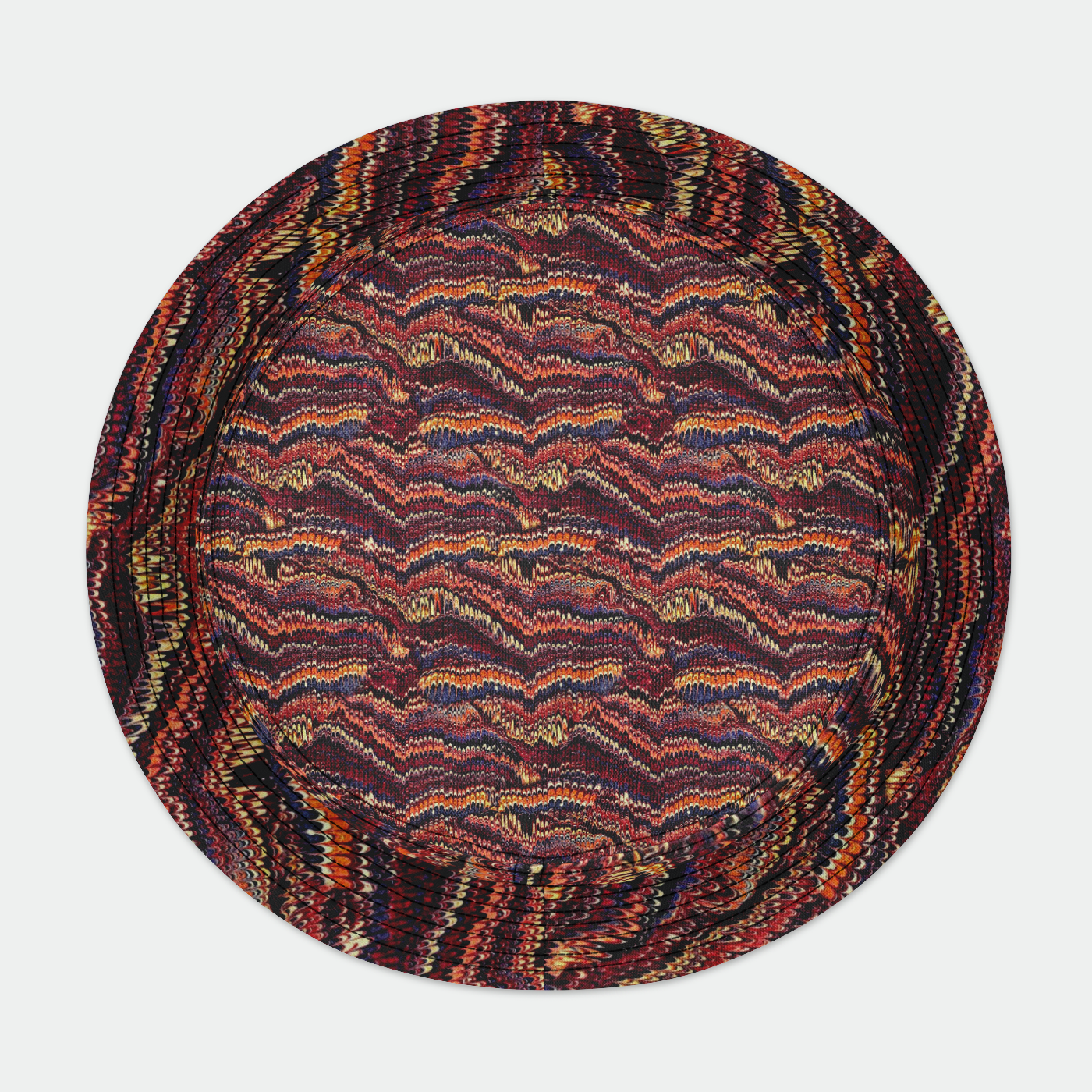 Marbled Paper Earthtone Bucket Hat