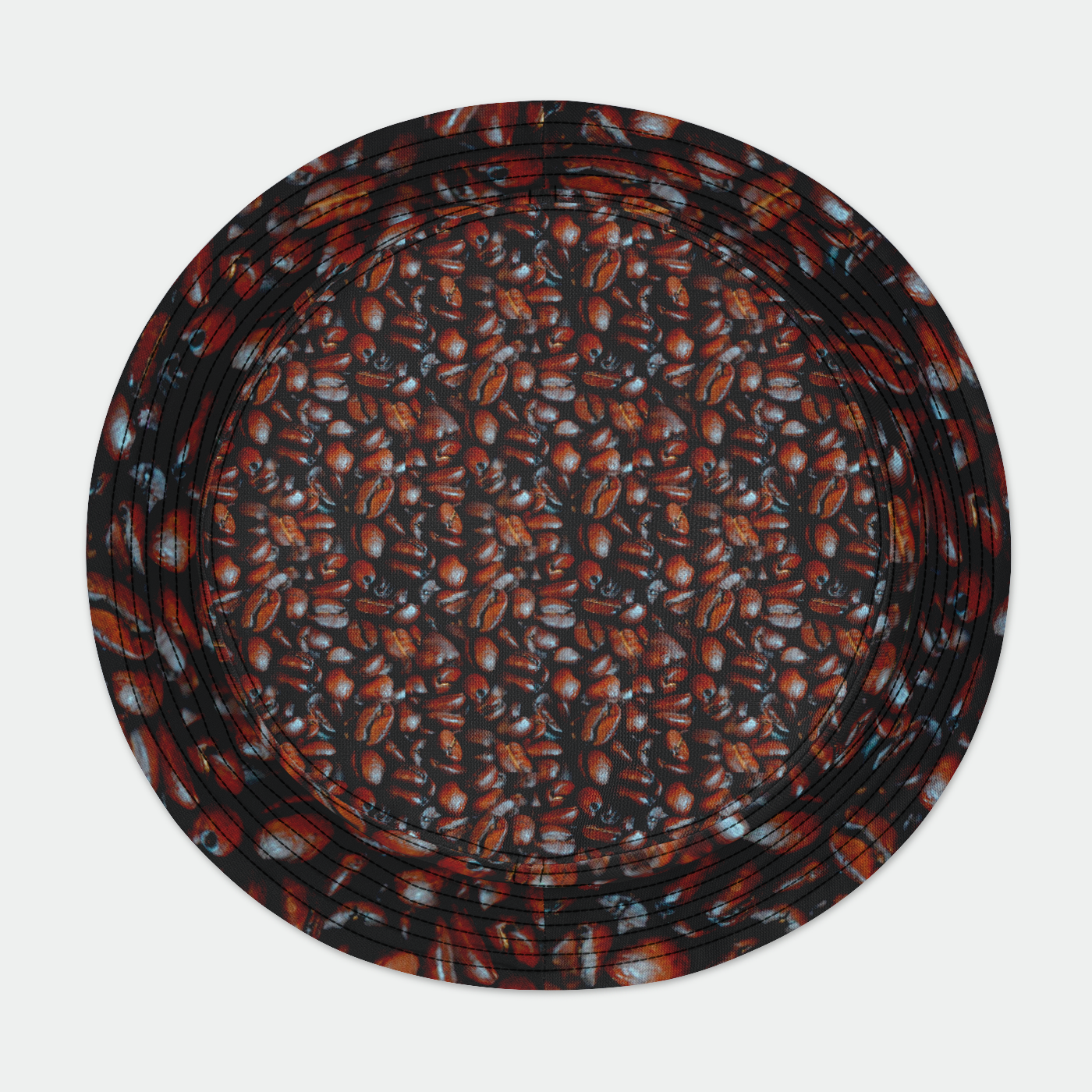 Coffee Beans Pattern Bucket Hat