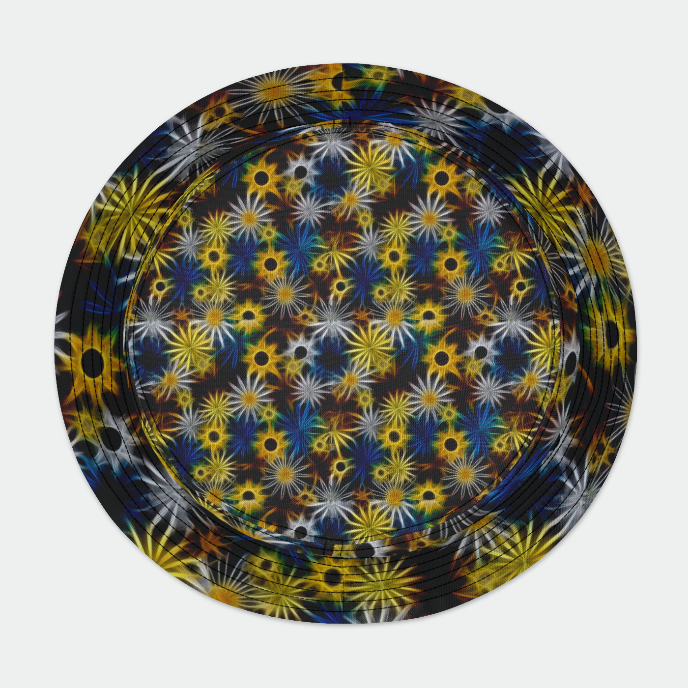 Blue and Yellow Daisies Bucket Hat