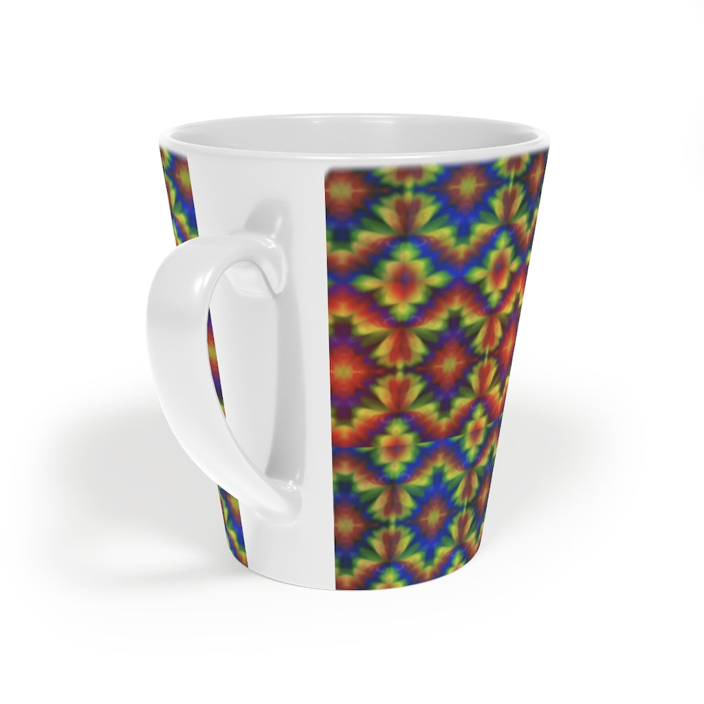 Carnival Kaleidoscope Latte Mug, 12oz