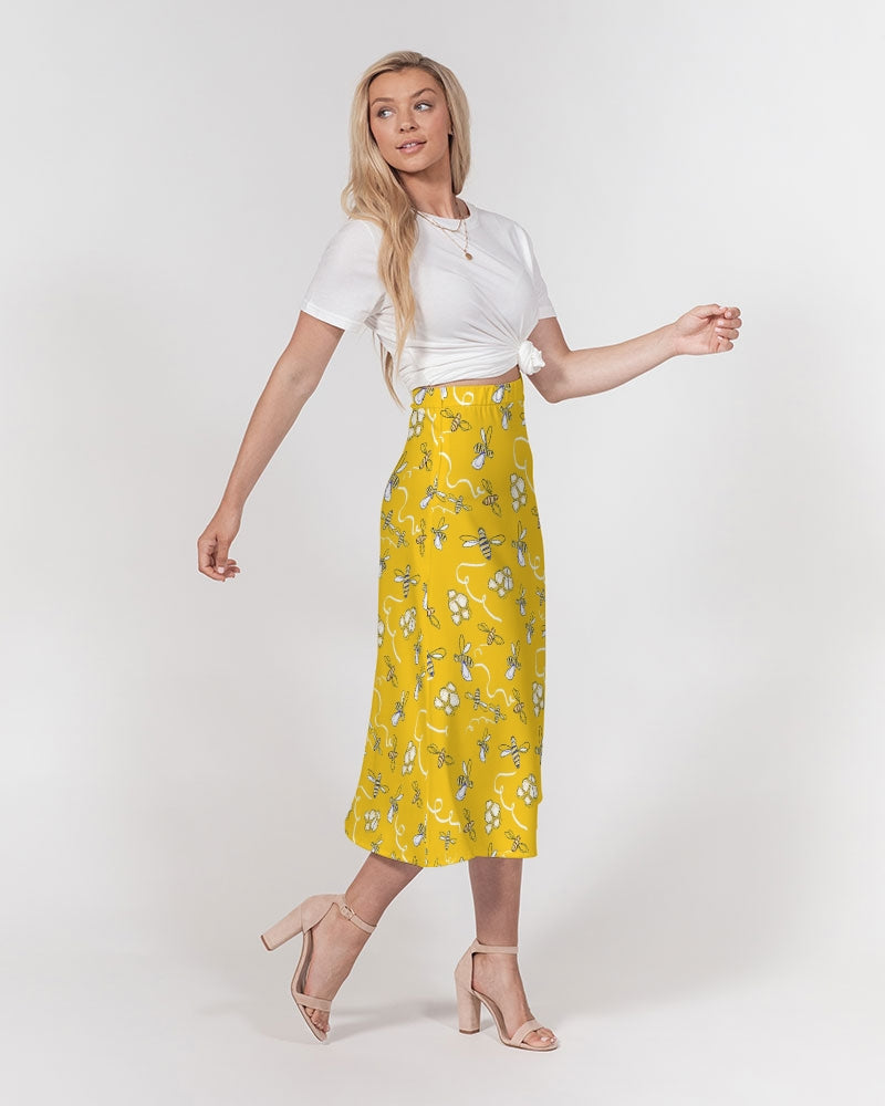 Honey B ees Women's A-Line Midi Skirt