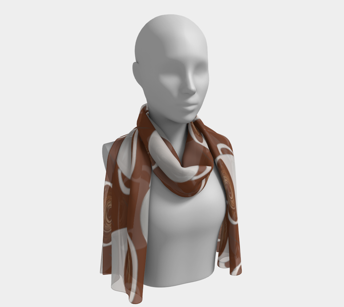 Coffee On Coffee Long Scarf