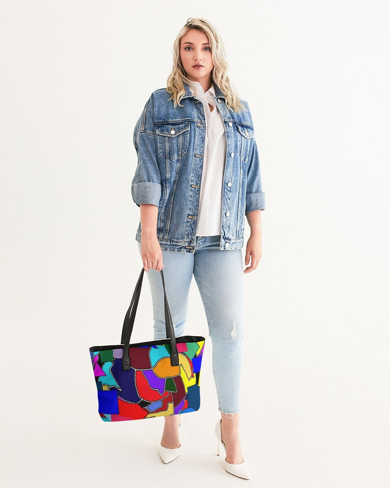Crazy Color Abstract Stylish Tote