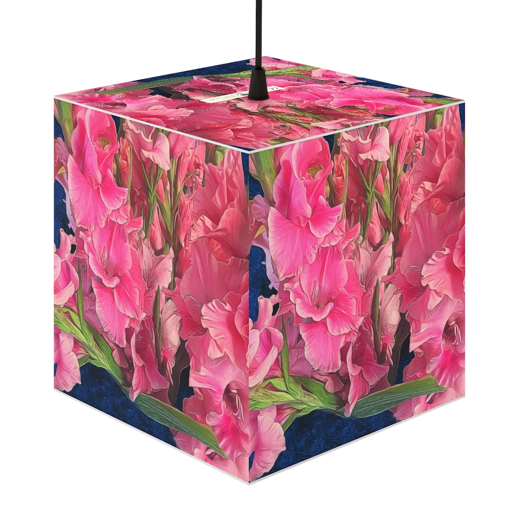 Pink Gladiolas Personalized Lamp