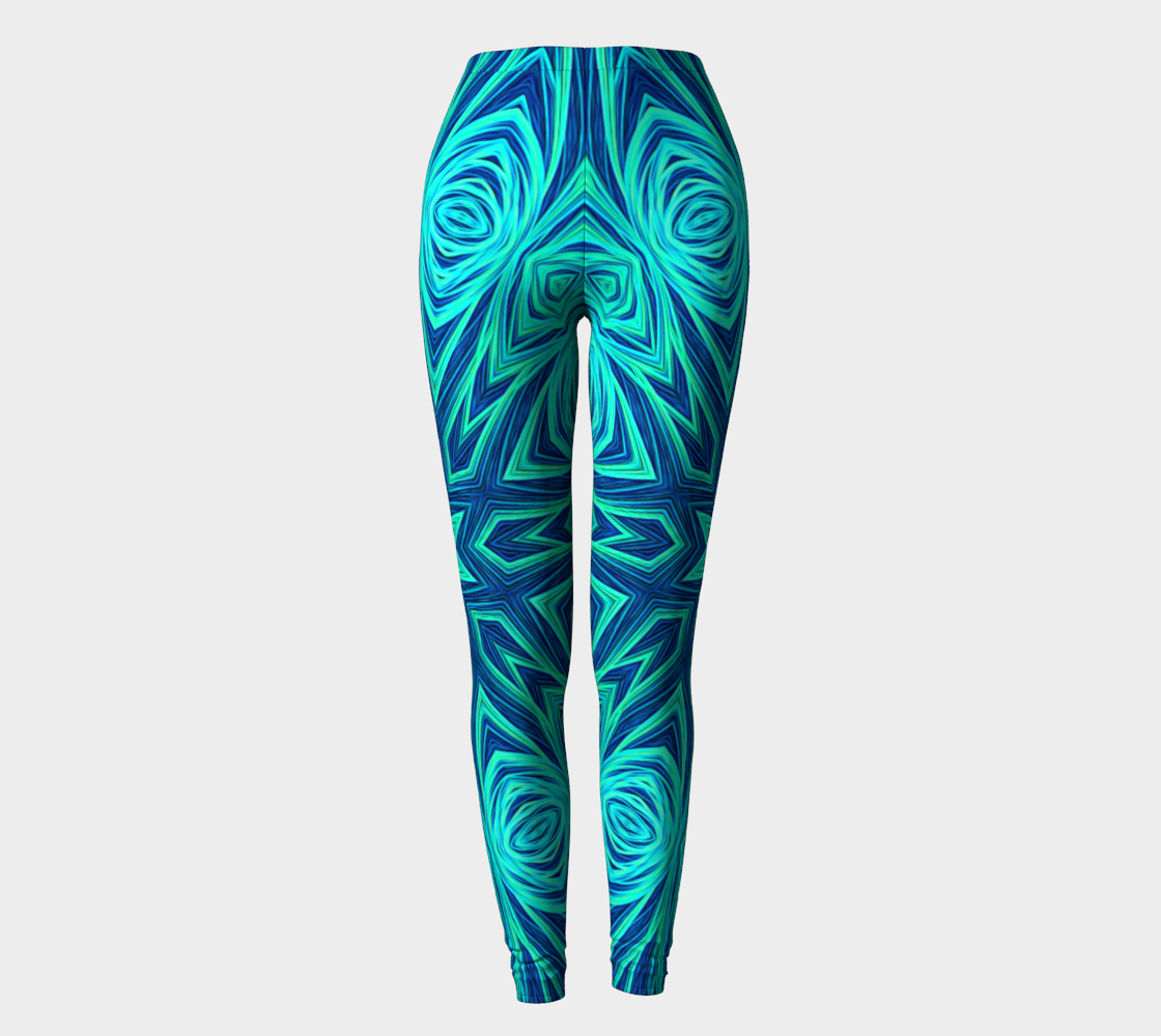 Blue Ice Kaleidoscope Leggings