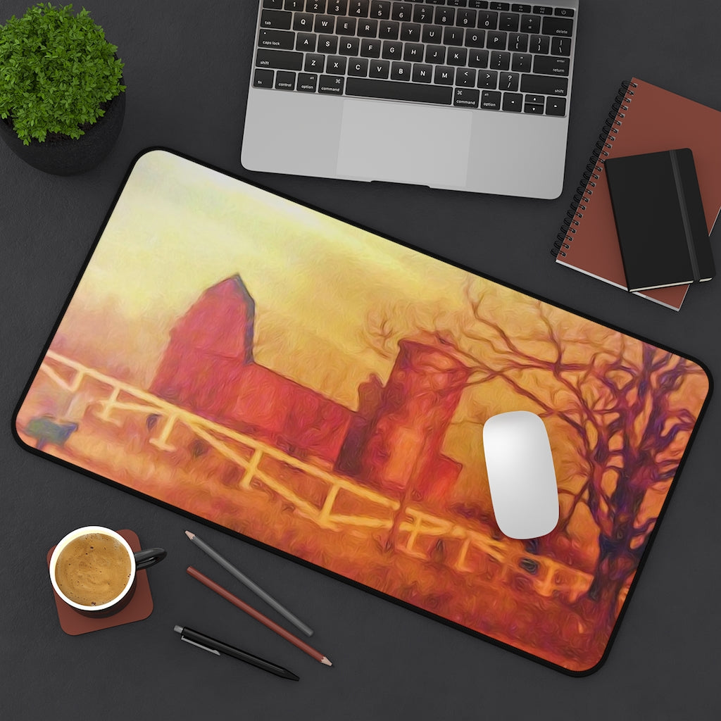 Barn Painting Desk Mat