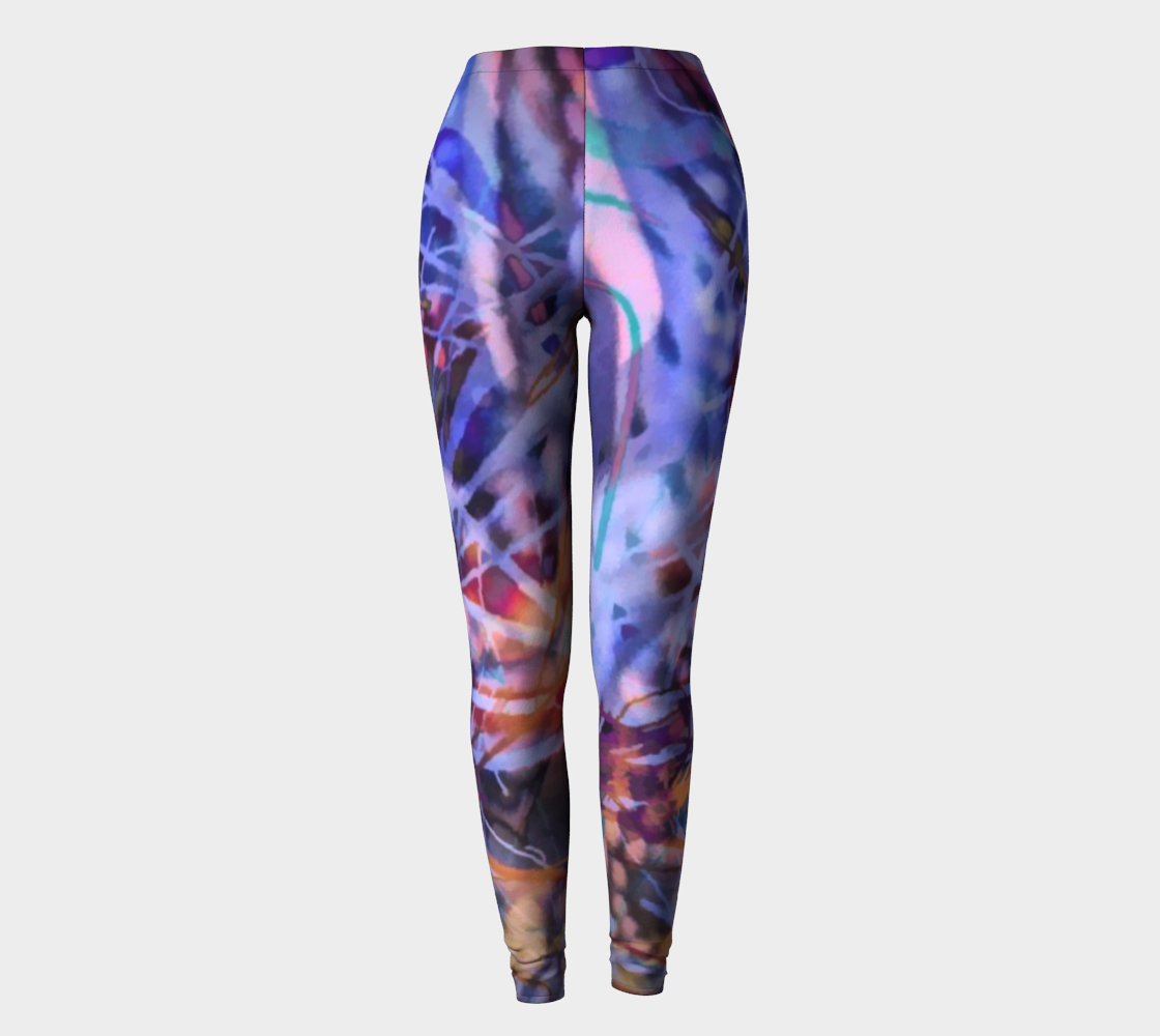 Coffee Cup Abstract Leggings
