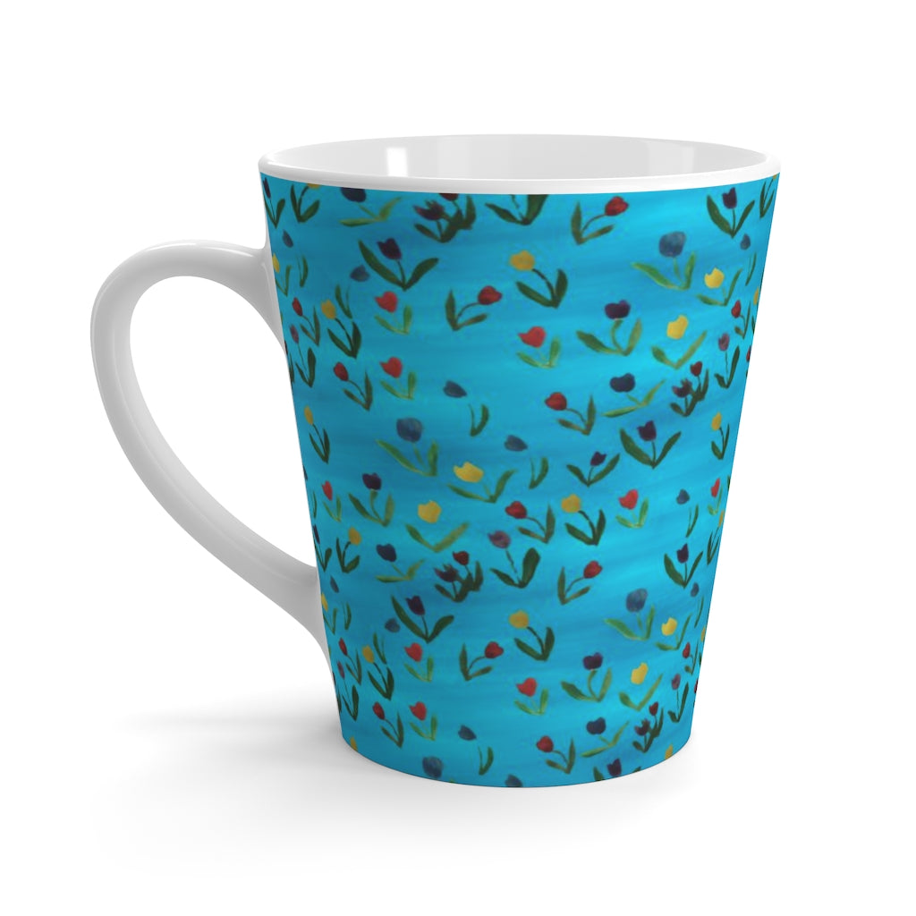 Tulips Pattern Latte mug