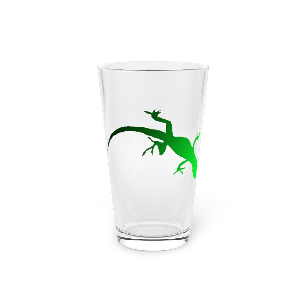 Gecko Pint Glass, 16oz