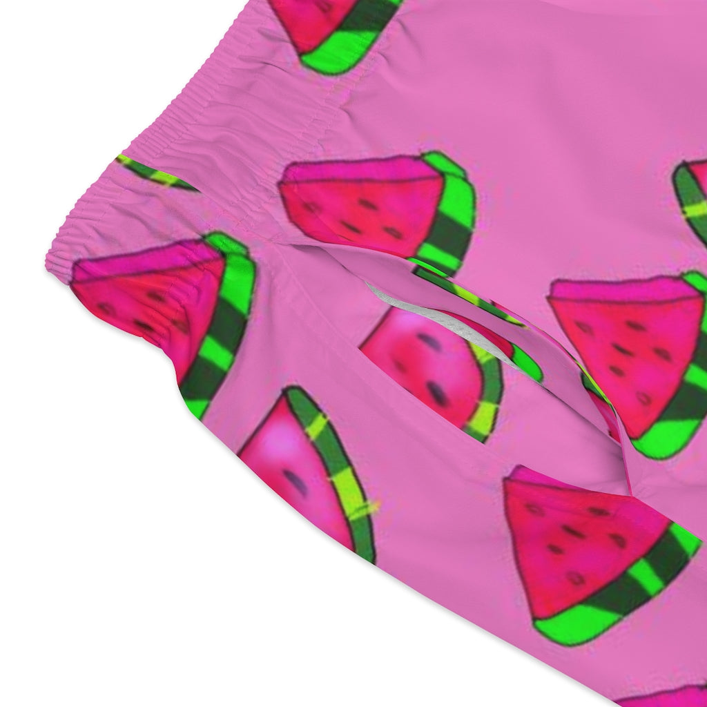 Watermelon Pattern Swim Trunks