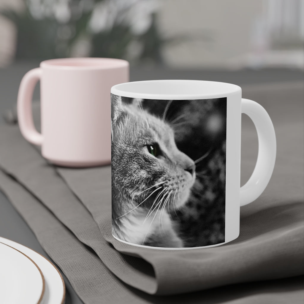 Marley Cat In Black and White Ceramic Mugs (11oz\15oz\20oz)