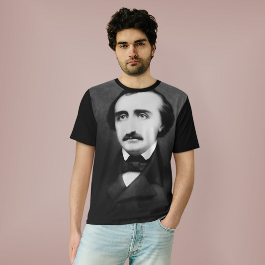 Edgar Allen Poe Unisex AOP Cut & Sew T-Shirt