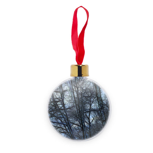 Twilight Icicles Transparent Christmas bauble