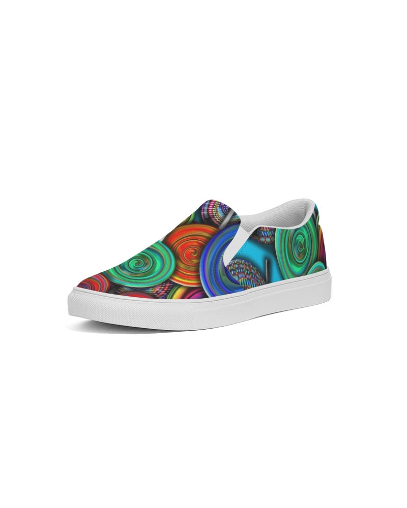 Colorful Lollipops Women's Slip-On Canvas Shoe