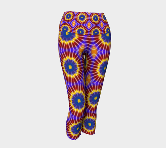 Rainbow Tie Dye Yoga Capris