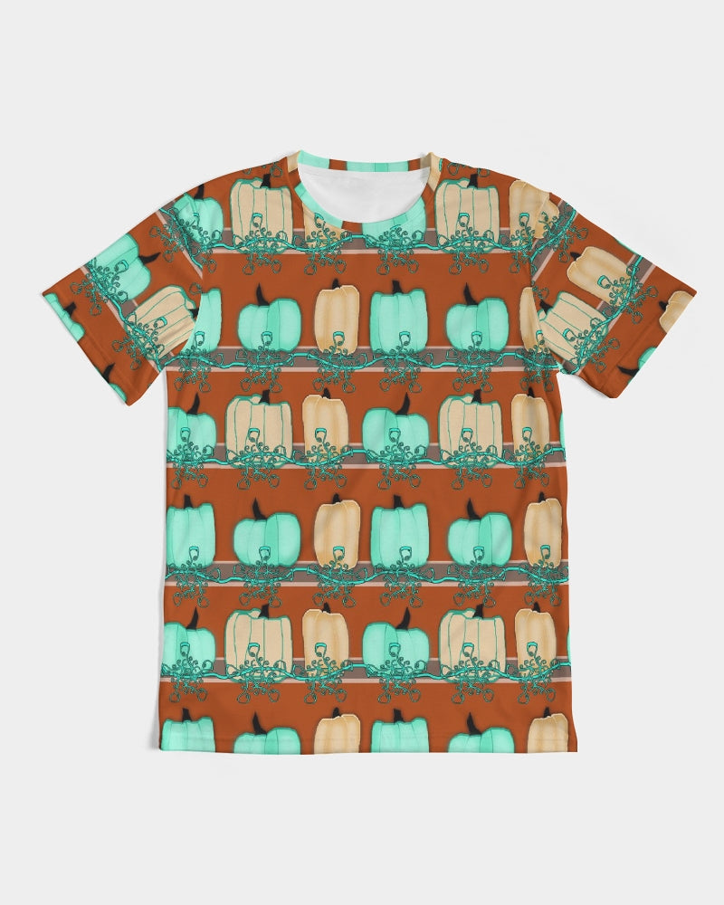 Blue Green Pumpkins Men's Tee