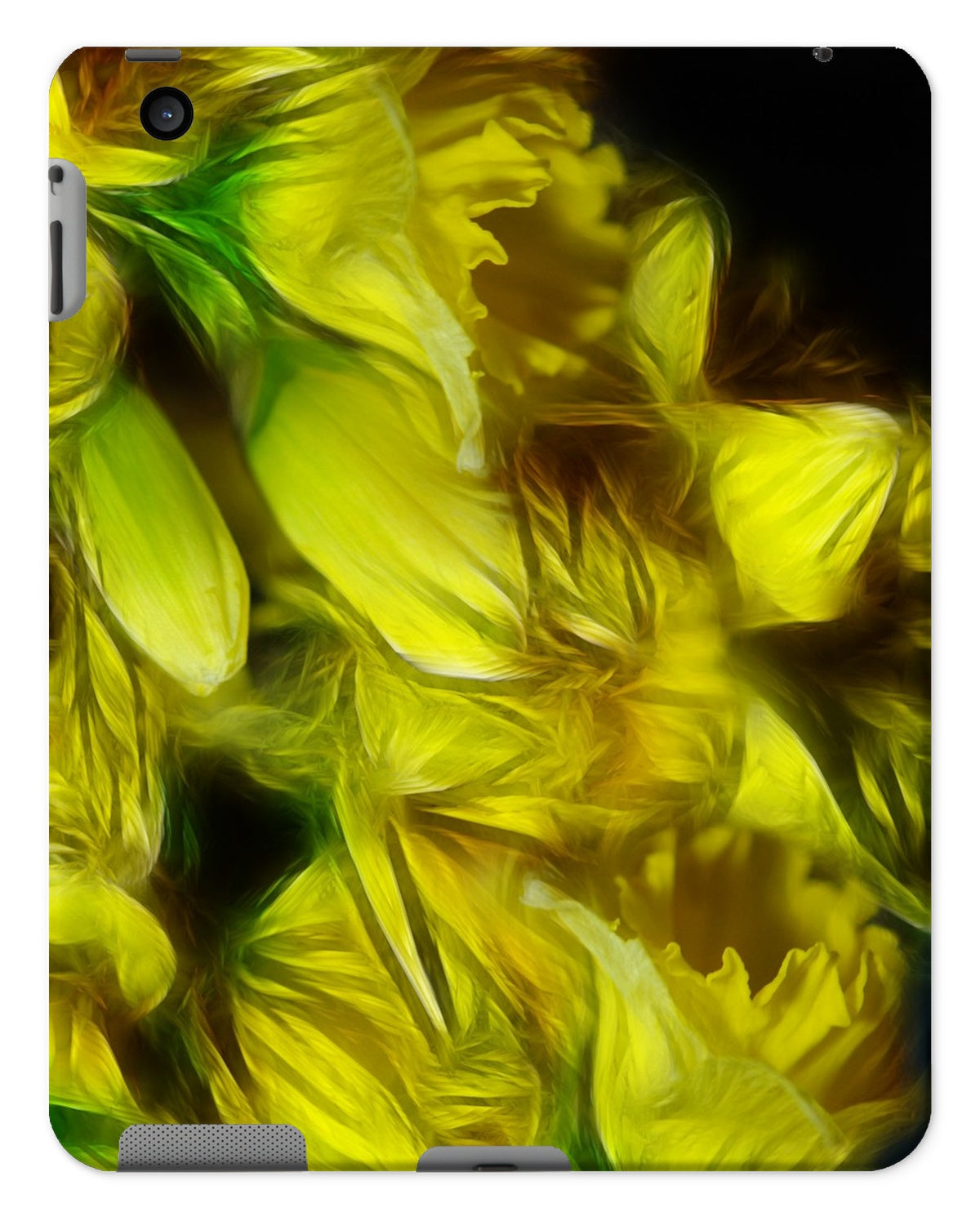 Abstract Yellow Daffodils Tablet Cases